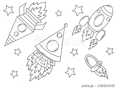 Set of cute illustration. Perfect for kids designs, posters, stickers Set of cute illustration. Perfect for kids designs, posters, stickers 136924595