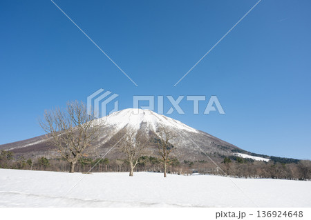 日本の鳥取県の大山の春の美しい風景 日本の鳥取県の大山の春の美しい風景 136924648