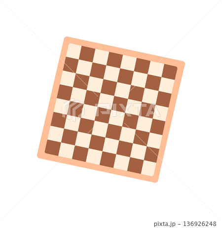Flat chessboard design with black and white checkerboard pattern. A versatile board for chess and checkers, promoting strategy skill. Ideal for table games, boardgame concepts, graphic visuals with a Flat chessboard design with black and white checkerboard pattern. A versatile board for chess and checkers, promoting strategy skill. Ideal for table games, boardgame concepts, graphic visuals with a 136926248