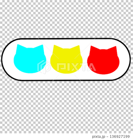 Traffic light__casually simple cat face Traffic light__casually simple cat face 136927199