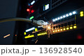 Network cable sparking in data center server switch 136928540