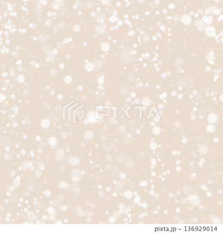 雪(光)の球が舞う背景素材(ベージュ) 136929014