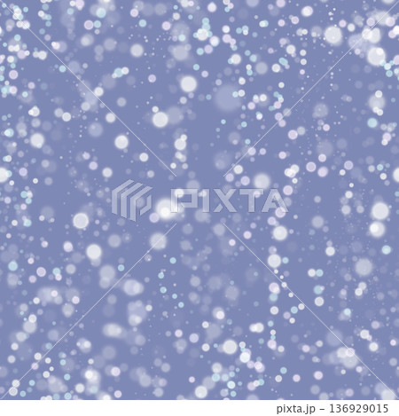 雪(光)の球が舞う背景素材(ブルーグレー) 136929015
