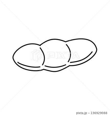 soybean pea outline 136929088