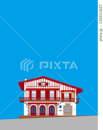 ビダ―ル bidart バスク basque ビダ―ル市役所 mairie de bidart ビダ―ル bidart バスク basque ビダ―ル市役所 mairie de bidart 136931687