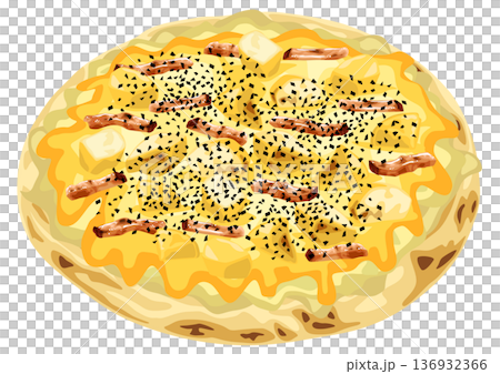 ピザ　ベーコンポテト 136932366