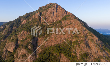 Jan 11 2026 Kowloon Peak overlooking Hong Kong skyline at sunse Jan 11 2026 Kowloon Peak overlooking Hong Kong skyline at sunse 136933038