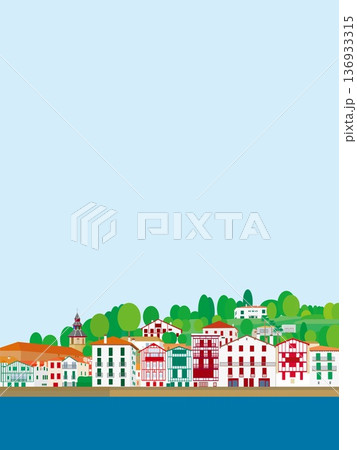 サン・ジャン・ド・リュズ　saint jean de luz　バスク　basque　フランス　春風景 136933315