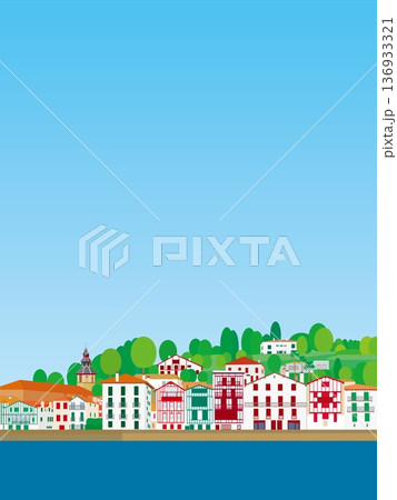 サン・ジャン・ド・リュズ　saint jean de luz　バスク　basque　フランス　春風景 136933321