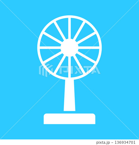 扇風機のベクターアイコン 136934701