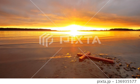 Laying Cross Waters of Salvation 136935577
