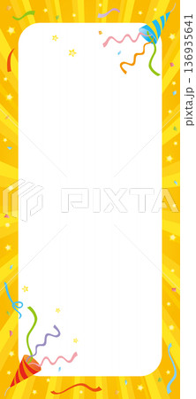 クラッカーと飛び出す紙吹雪 クラッカーと飛び出す紙吹雪 136935641