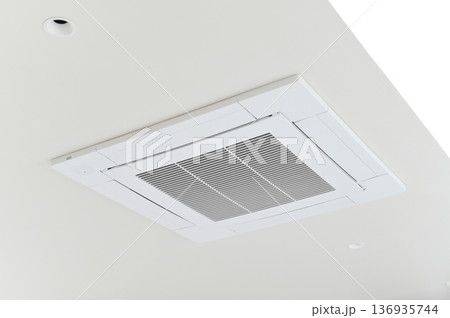 Ceiling air conditioner vent white modern interior cooling ventilation technology square clean climate control appliance grid home office building system equipment contemporary ceiling mounted Ceiling air conditioner vent white modern interior cooling ventilation technology square clean climate control appliance grid home office building system equipment contemporary ceiling mounted 136935744