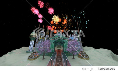 未来都市の風景 未来都市の風景 136936393