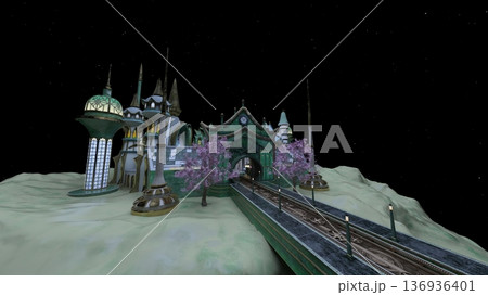 未来都市の風景 未来都市の風景 136936401