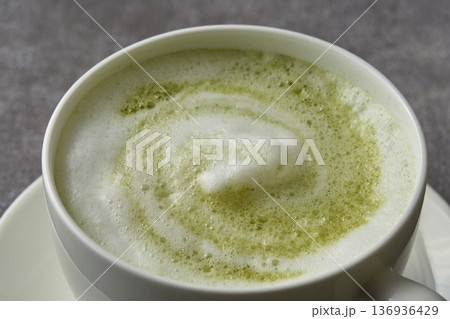 日本の抹茶 抹茶ラテのイメージ 日本の抹茶 抹茶ラテのイメージ 136936429