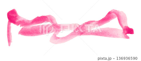 purple brush isolated on transparent background purple watercolor 136936590