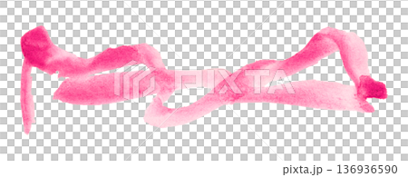 purple brush isolated on transparent background purple watercolor 136936590