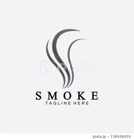 Smoke steam icon logo illustration isolated on white background,Aroma vaporize icons. Smells vector line icon, hot aroma, stink or cooking steam symbols, smelling or vapor Smoke steam icon logo illustration isolated on white background,Aroma vaporize icons. Smells vector line icon, hot aroma, stink or cooking steam symbols, smelling or vapor 136936939