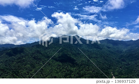 鹿児島県屋久島の太鼓岩から見える風景 136937120