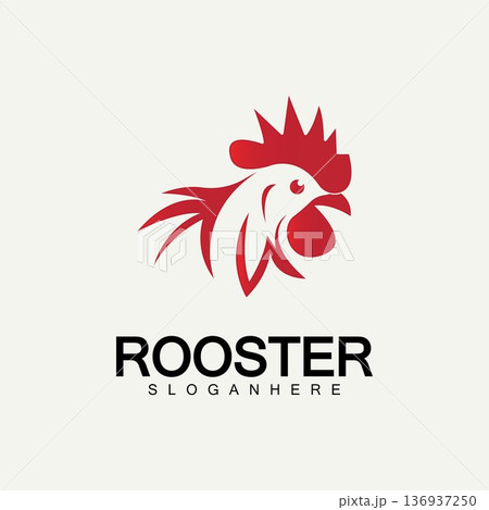 Rooster head logo vector icon symbol illustration design.Rooster chicken cock. Abstract vector illustration Rooster head logo vector icon symbol illustration design.Rooster chicken cock. Abstract vector illustration 136937250