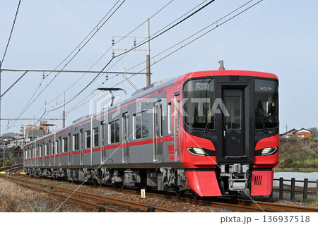 名鉄各務原線を走る新車9500系 9528編成 名鉄各務原線を走る新車9500系 9528編成 136937518