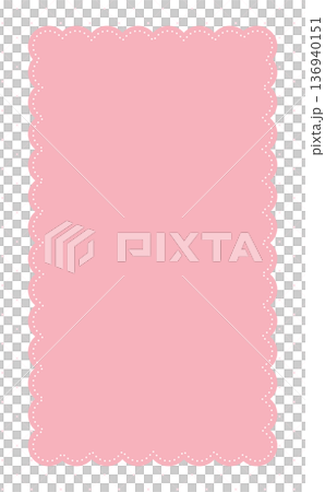 Pink cute plaid pattern and frame 6_Vertical 136940151