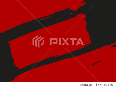 Abstract black and red brush pattern background 136940310