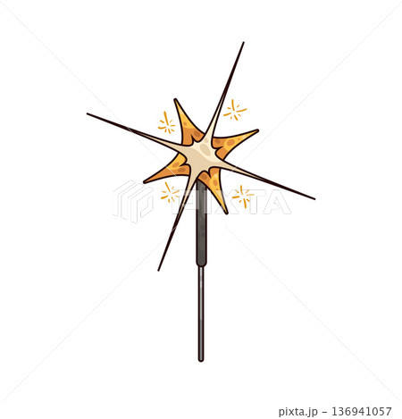 Illustration of Sparkler Illustration of Sparkler 136941057