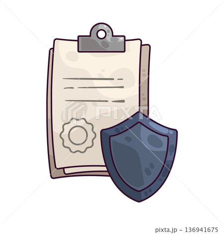 Illustration of Document Shield 136941675