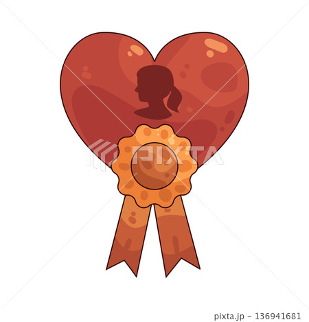 Illustration of Mother Appreciation Badge Illustration of Mother Appreciation Badge 136941681