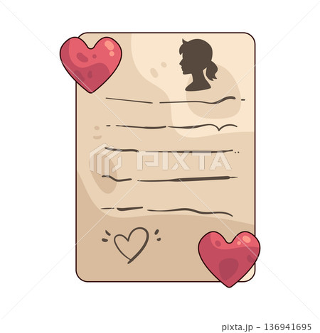 Illustration of Mothers Day Card Illustration of Mothers Day Card 136941695