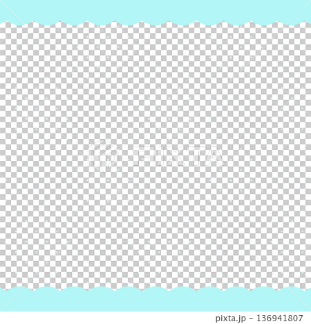 Cute light blue lattice pattern and frame 1_square 136941807