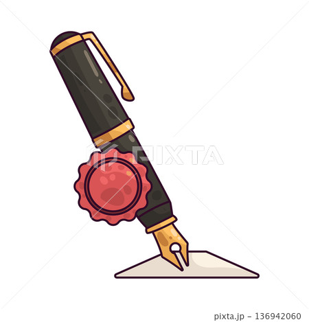 Illustration of Notary Seal Illustration of Notary Seal 136942060