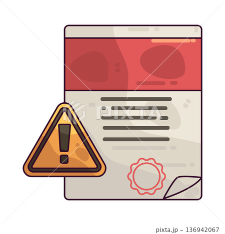 Illustration of Warning Letter 136942067