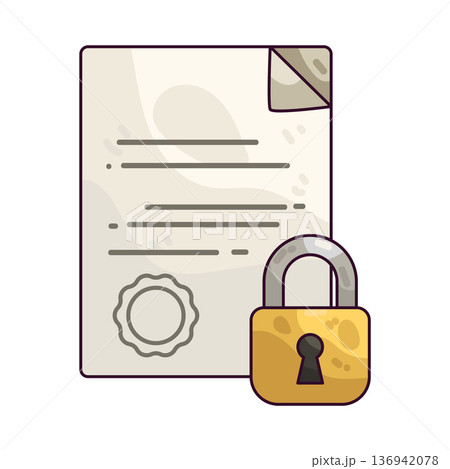 Illustration of Page Lock 136942078