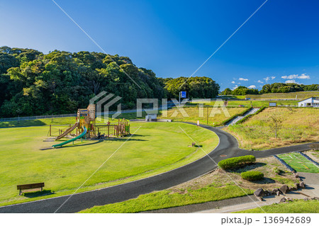 袋井市のみつかわ夢の丘公園の風景(静岡県) 136942689