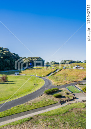 袋井市のみつかわ夢の丘公園の風景(静岡県) 袋井市のみつかわ夢の丘公園の風景(静岡県) 136942733
