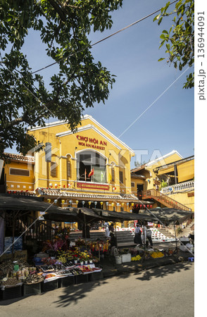 Hoi An landmark old town central market on sunny day in vietnam Hoi An landmark old town central market on sunny day in vietnam 136944091