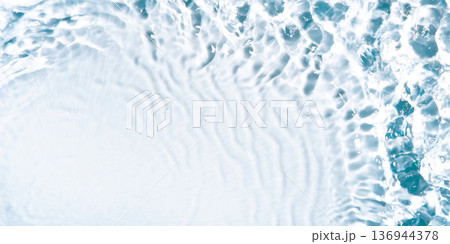 The texture of water on a white background. 136944378
