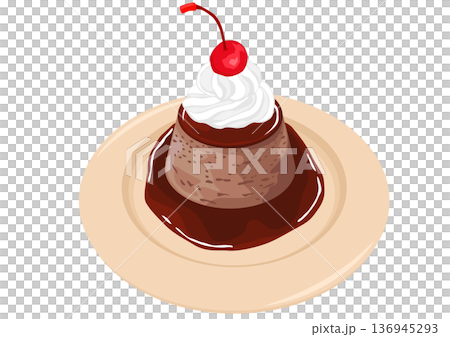 ココアプリン 136945293