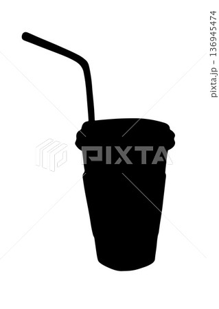 Vector isolated illustration of takeaway coffee cup 136945474