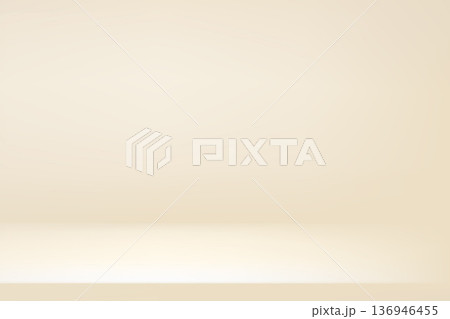 Studio simple ivory background. Light neutral wall product room. Minimal pastel table scene. Empty desk and wall stage for beauty presentation. Vector nude colors gradient. Banner beige template Studio simple ivory background. Light neutral wall product room. Minimal pastel table scene. Empty desk and wall stage for beauty presentation. Vector nude colors gradient. Banner beige template 136946455