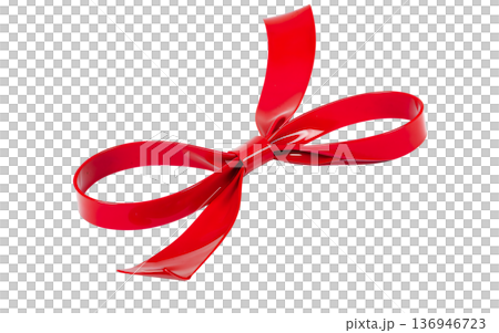 silicone latex bow on a transparent background silicone latex bow on a transparent background 136946723