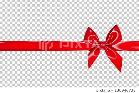 silicone latex bow on a transparent background silicone latex bow on a transparent background 136946735