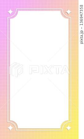 シンプルなグラデーションとフレームの背景 136947358