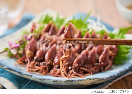 ホタルイカのボイル ホタルイカのボイル 136947579