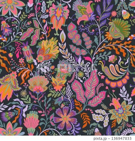 Midnight Folklore Botanical Burst Repeat Midnight Folklore Botanical Burst Repeat 136947833