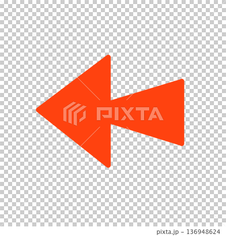 Simple back/rewind arrow icon set Simple back/rewind arrow icon set 136948624