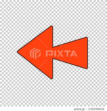 Simple back/rewind arrow icon set Simple back/rewind arrow icon set 136948626